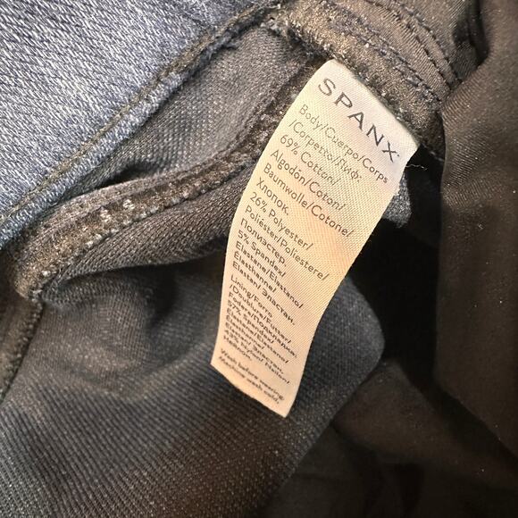 Spanx Blue Pull On Jeggings Jean Denim Leggings Size Small - Picture 6 of 7